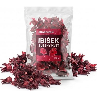 Allnature Ibišek sušený květ 250 g – Hledejceny.cz