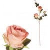 Květina Růže, 3-květá, staro-růžová KN7058 PINK-OLD