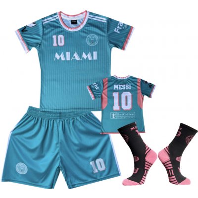 Numberoplus dětský fotbalový dres + fotbalové ponožky Inter Miami A1 Lionel Messi – Zboží Mobilmania