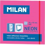 MILAN Blok lep NEON MILAN 76 x 76 mm růžový – Hledejceny.cz