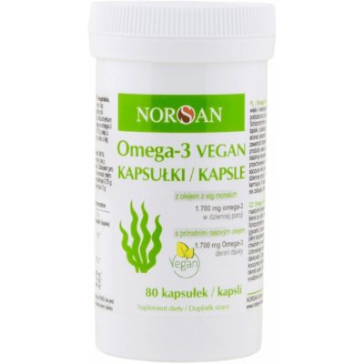 NORSAN Omega-3 VEGAN 80 kapslí – Hledejceny.cz