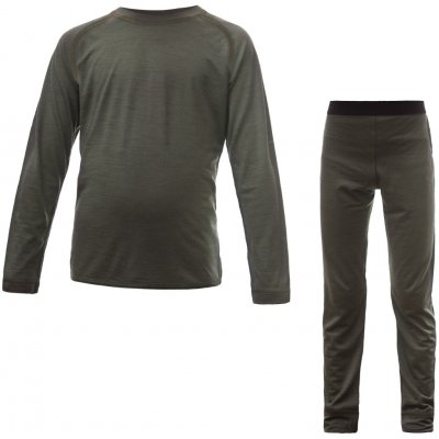 Sensor Merino Air Set dětský triko dl.rukáv + spodky olive green – Zboží Dáma