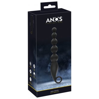 Anos Anal Beads with Vibration Black – Sleviste.cz