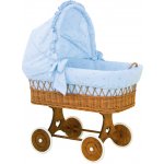Scarlet Proutěný koš pro miminko s boudičkou Méďa modrá – Zboží Dáma