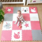 Vylen Minideckfloor podlaha 16 dílů jednorožecéďa labuť a hvězda – Zboží Dáma