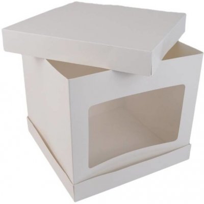 Cake Star Patrová krabice tenká na dorty s jedním okénkem (33 x 33 x 30 cm) – Zboží Dáma