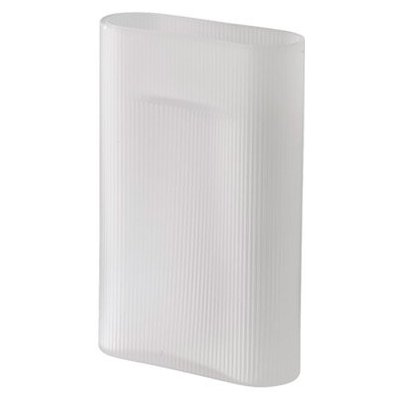 Muuto Váza Ridge Vase Frosted Glass bílá Medium 35 – Hledejceny.cz