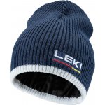 LEKI Wool beanie one dark denim white poppy red 2022 – Sleviste.cz