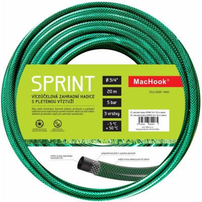 SPRINT hadice 3/4" 20m zelená – Zboží Dáma