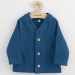 New Baby Kojenecký kabátek na knoflíky Luxury clothing Oliver modrý New Baby Oliver Modrá