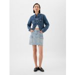 GAP džínová cargo mini sukně modrá – Zboží Mobilmania