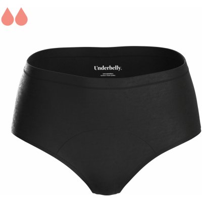 Underbelly menstruační kalhotky CLASSI černá ⁠lem z polyamidu Pro slabší dny menstruace