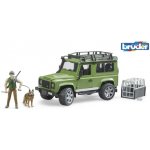 Bruder 2587 Land Rover Defender figurka myslivce a psa – Zboží Mobilmania