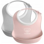 BabyBjorn plastový bryndák Odstíny růžové, Odstíny šedé a stříbrné – Zboží Dáma