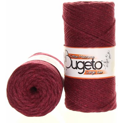 Maccaroni Cotton Macrame Large 3mm bordó melange 906-01-223 – Sleviste.cz