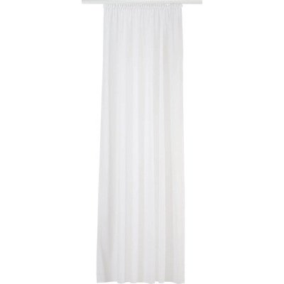 Záclona Voile těžko vznítitelná Uni bílá 500x245 cm – Hledejceny.cz