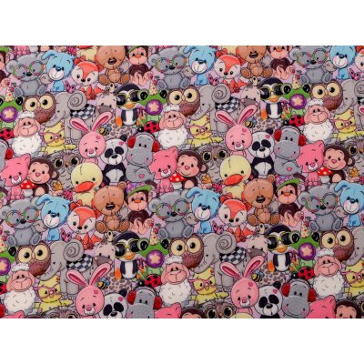 Prima-obchod Softshell s beránkem a potiskem, zvířátka, barva multikolor – Zboží Mobilmania