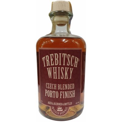 TREBITSCH Czech Blended Whisky PORTO finish 40% 0,5 l (holá láhev)