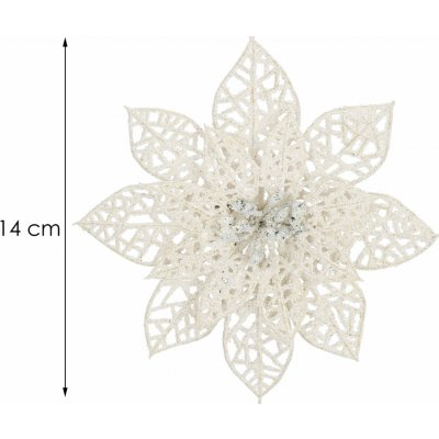 Springos CA0728 VÁNOČNÍ OZDOBY POINSETTIA 15 CM – Hledejceny.cz