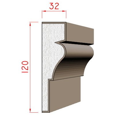 Dekora-Stuck Šambrána 120x32mm 311000 – HobbyKompas.cz