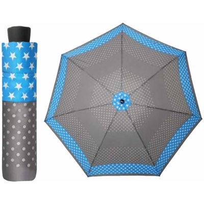s.Oliver Enjoy Star Mix skládací dámský deštník modrý – Zboží Mobilmania