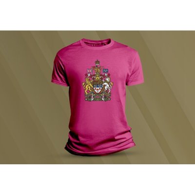 Sandratex dětské bavlněné tričko Státní znak Kanady. fuchsia – Zboží Mobilmania