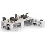 Plan s úložným prostorem Block B05 bílý / dub přírodní – Zboží Dáma Plan s úložným prostorem Block B05 bílý / dub přírodní – Zboží Dáma