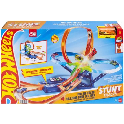 Mattel HOT WHEELS Stunt Tracks srážka ve vzduchu set s autíčkem – Zboží Dáma