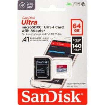 SanDisk microSDXC UHS-I U1 64 GB SDSQUAB-064G-GN6MA