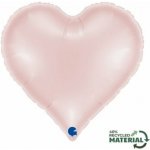 GRABO fóliový balónek Srdce saténově sv. růžové 18 46cm nafukovací – Zboží Dáma