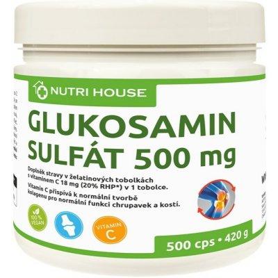 NutriHouse GLUKOSAMIN 500 kapslí – Hledejceny.cz