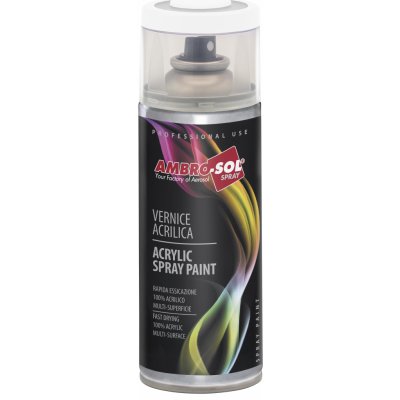 Ambro-Sol víceúčelová akrylová barva ve spreji Multipurpose Acrylic Paint 400 ml RAL 9010 bílá lesklá – Zboží Mobilmania