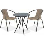 Focus Garden Balkonový set Simple 2+1 cappuccino – Zboží Mobilmania