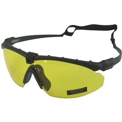 Brýle Kombat Ranger černý rám žlutá skla