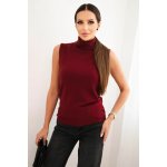 Kesi dámská viskózová halenka ZS8182 bez rukávu Bordó – Hledejceny.cz