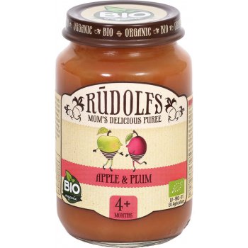 RUDOLFS Bio příkrm jablko a švestky 190 g