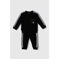 adidas Dětská tepláková souprava Originals CREW SET černá IX7517