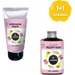 Leros Výhodná sada suchý tělový olej a sprchová pasta Růže a Heřmánek – Hledejceny.cz