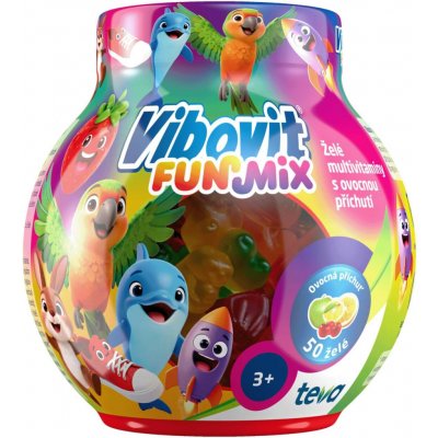 Vibovit FunMix želé bonbóny multivitamíny 50 ks – Hledejceny.cz