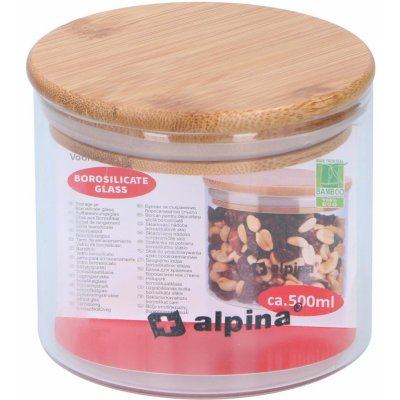 Alpina Skleněná dóza na potraviny 500 ml