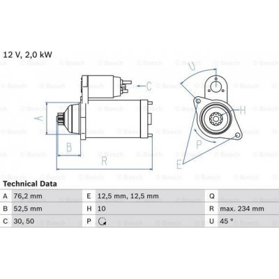 BOSCH Startér 0986018500 – Hledejceny.cz