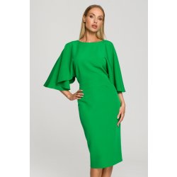 M700 Sheath dress with kimono sleeves zelená