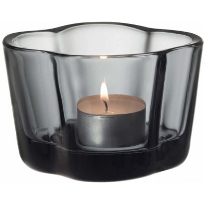 Iittala Svícen na čajové svíčky Aalto, 60 mm, grey – Zboží Mobilmania