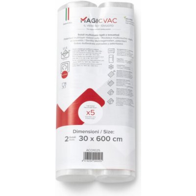 MagicVac 2 Vacuum Sealing Rolls with Label 30 cm x 6 m – Hledejceny.cz
