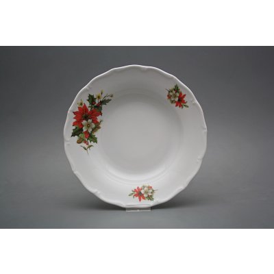 Bohemia Porcelán 1987 Talíř hluboký 24,5 cm Verona Vánoční hvězda CBB – Zboží Dáma