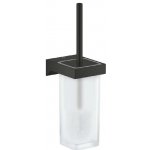 Grohe Selection Cube WC štětka nástěnná s držákem mléčné sklo matná černá 408572430 – Hledejceny.cz