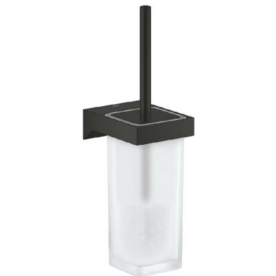 Grohe Selection Cube WC štětka nástěnná s držákem mléčné sklo matná černá 408572430 – Hledejceny.cz