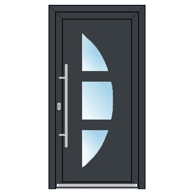 OknaDvereNaMiru.cz Vchodové plastové dveře STYL 1412 ořech 100 x 220 cm – Hledejceny.cz