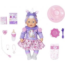 Zapf Creation BABY born Soft Touch panenka speciální edice v jednorožčím  oblečku 43 cm panenka - Nejlepší Ceny.cz