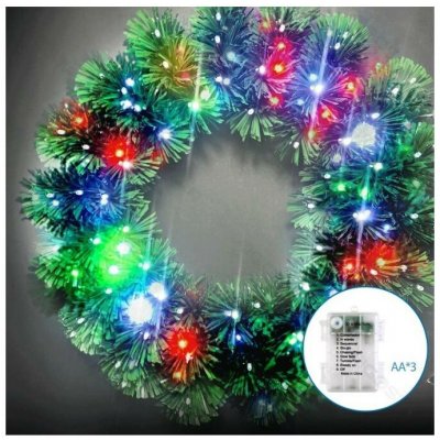 Aigostar - LED RGBY Venkovní vánoční věnec 72xLED/3xAA pr. 50cm IP44 AI2274 – Hledejceny.cz